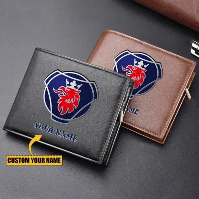 Tractor-Trailer PU Leather Wallet, Automotive Lifestyle PU Wallet CAR260
