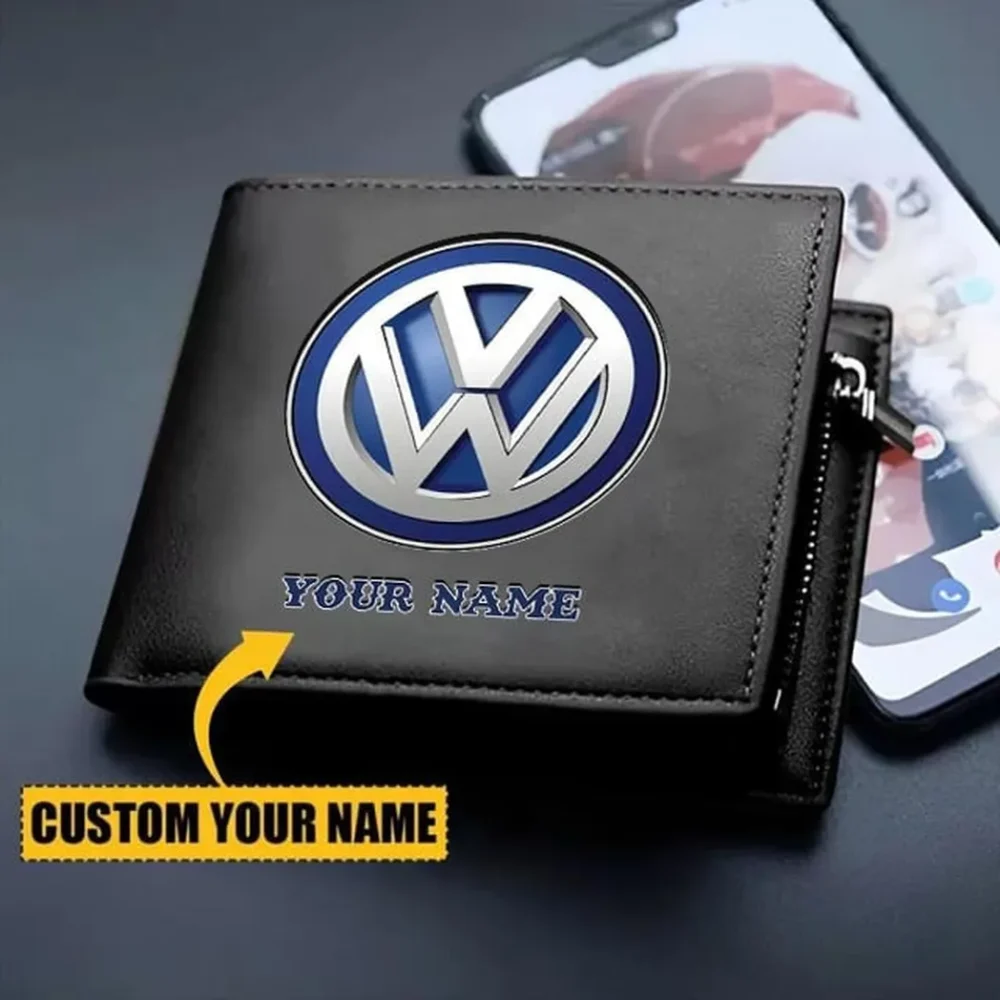 Sedan Vehicle PU Leather Wallet, Custom Garage PU Wallet CAR260 - Image 2
