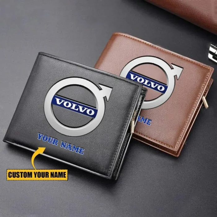 Swedish Car Brand PU Leather Wallet, Road Life Leather Wallet CAR260